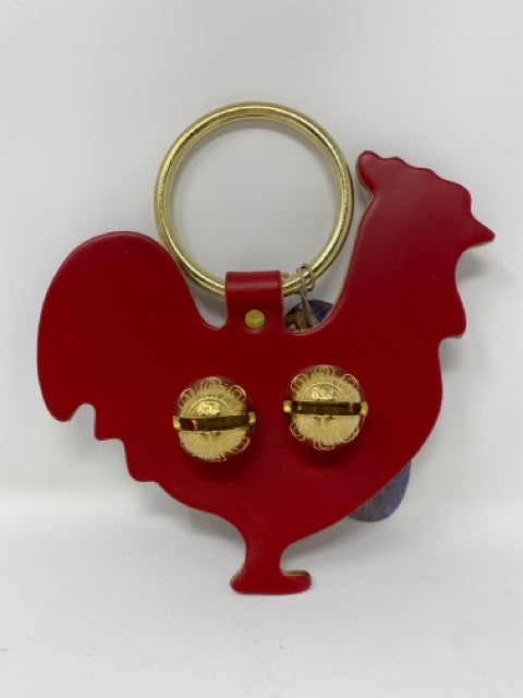 Red Rooster Leather Brass Bell