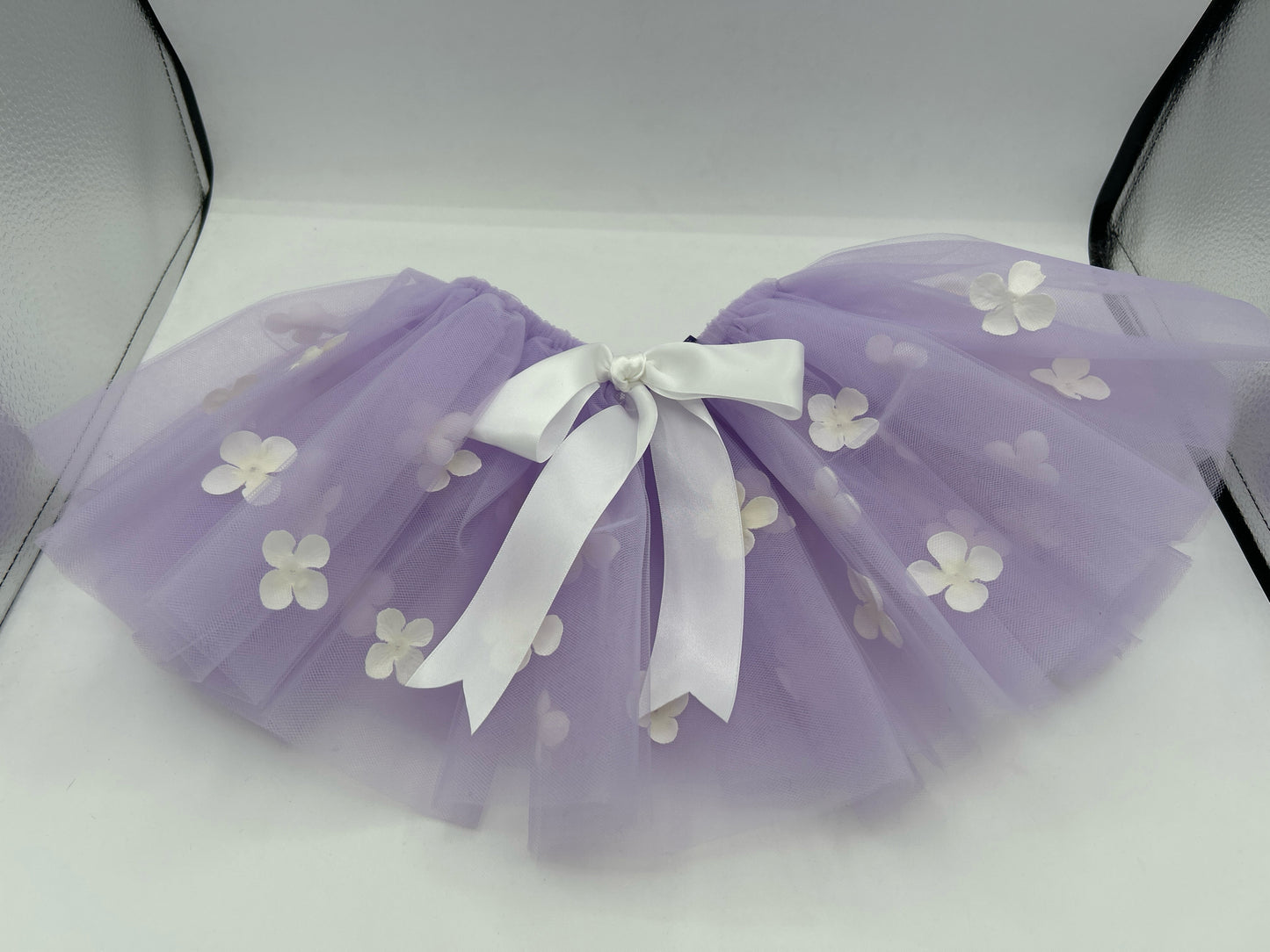 9" Wisteria/White Hydrangea Petal Tutu