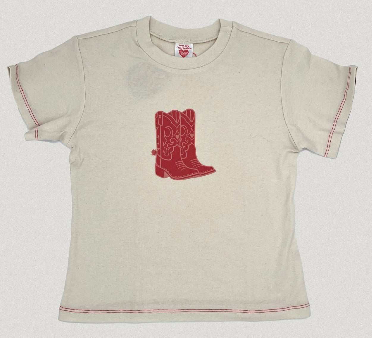 Cowboy Kickers T White Size M