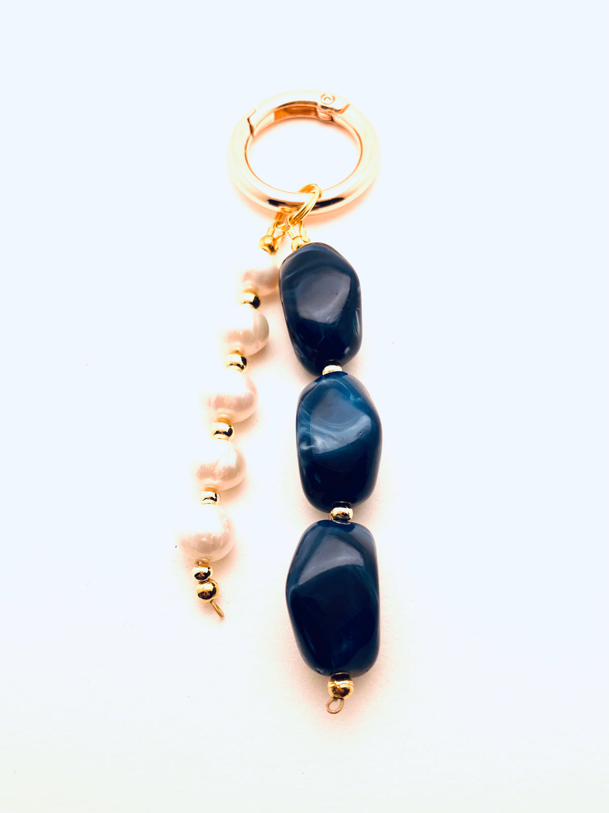 Beaded Bag Charms, Blue