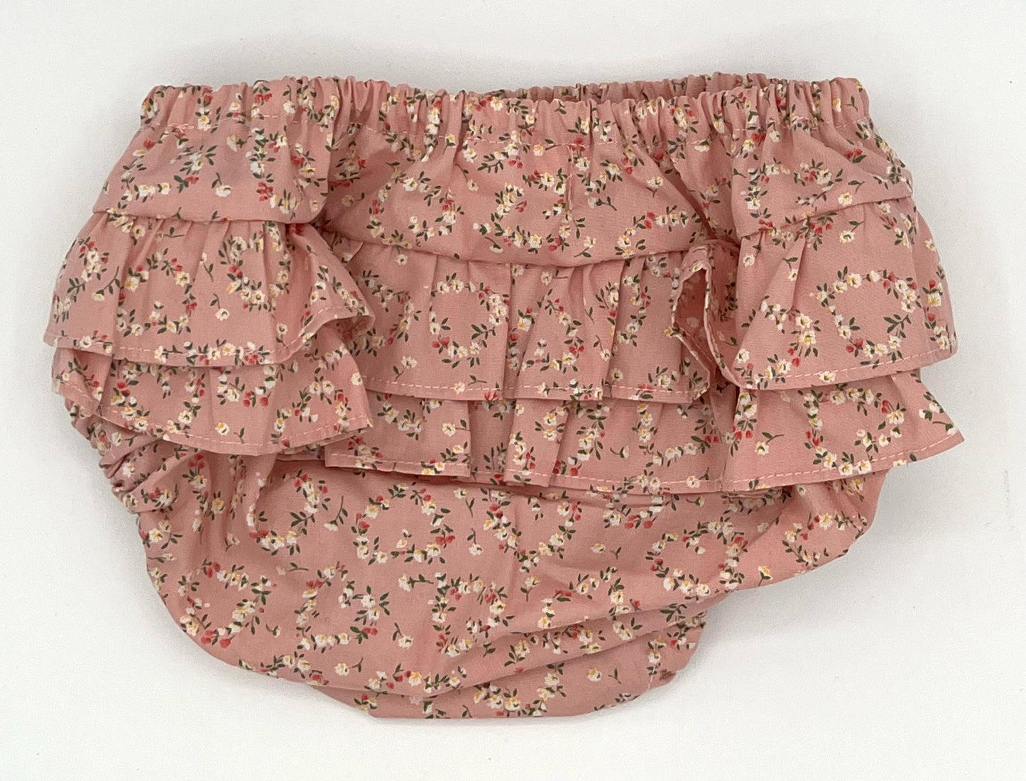 Nappy Cover w/Ruffle - Posy Heart