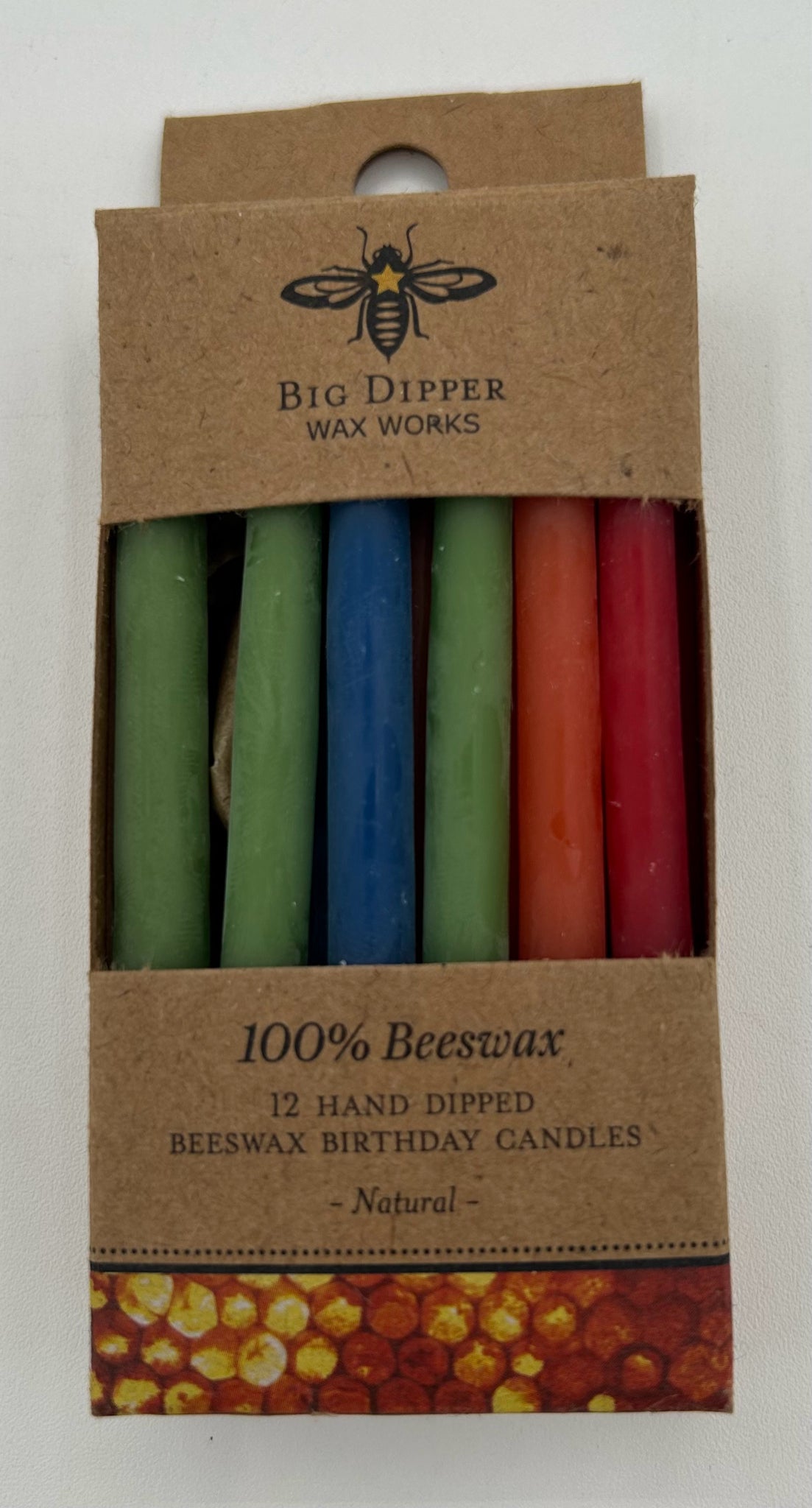 Multi-Color Beeswax Birthday Candle(s)