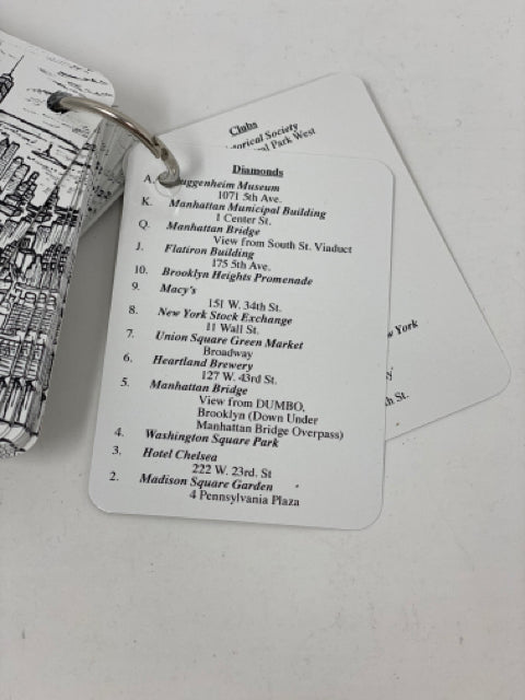 New York City Hand Illustrated Playing Cards