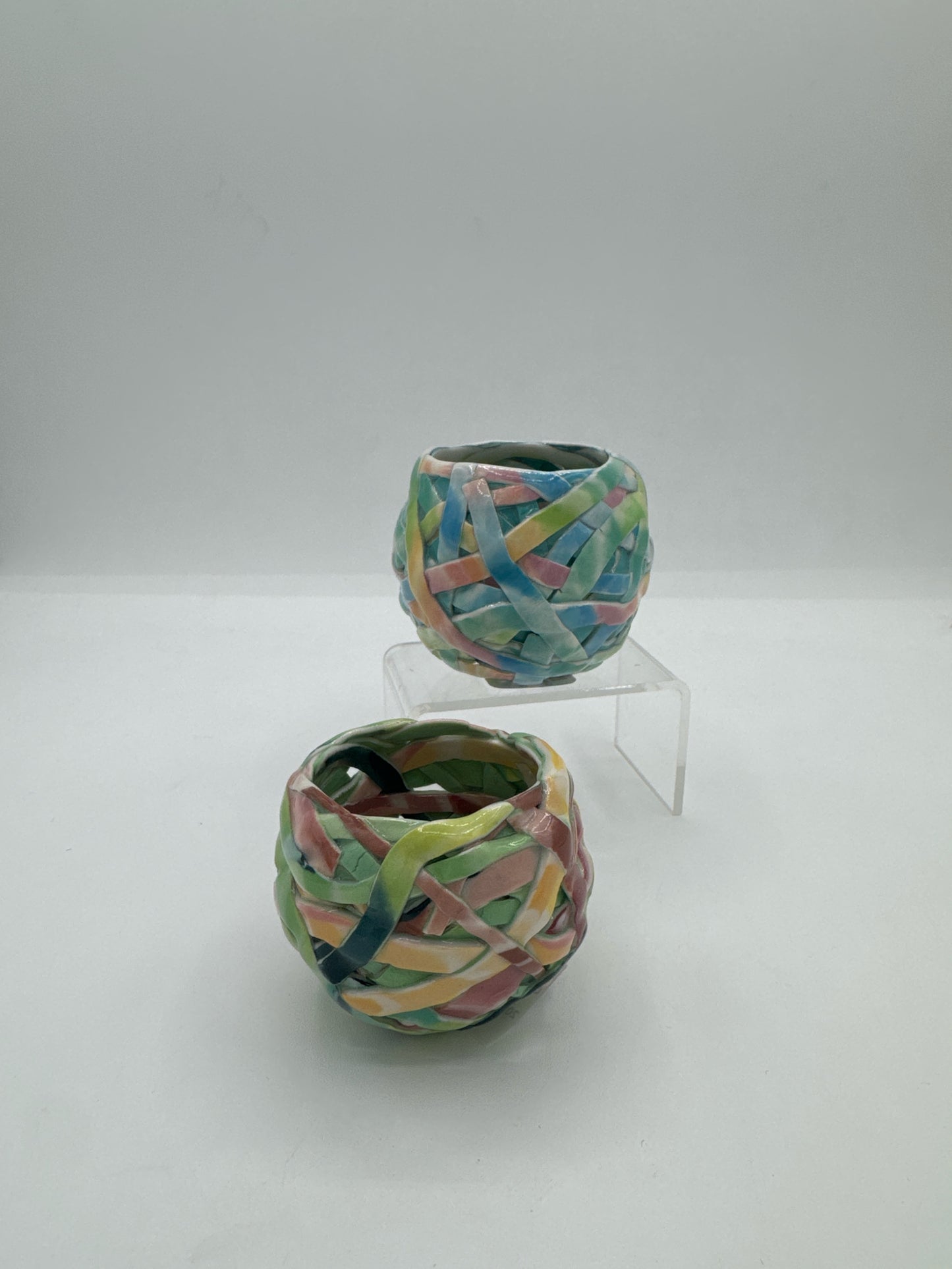 Assorted Votive Candle Tangle Basket