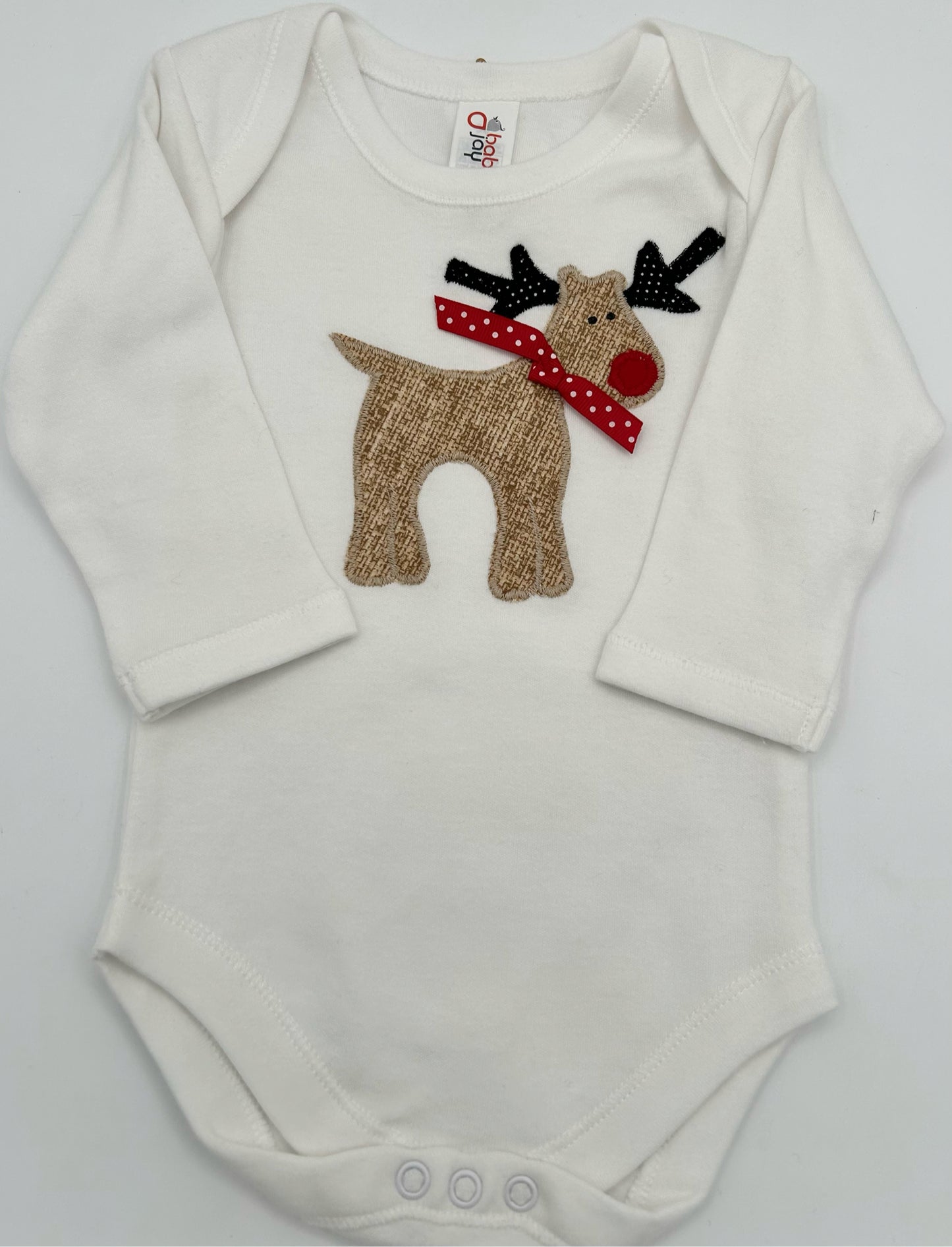 12 M Long Sleeve Onesie - Christmas