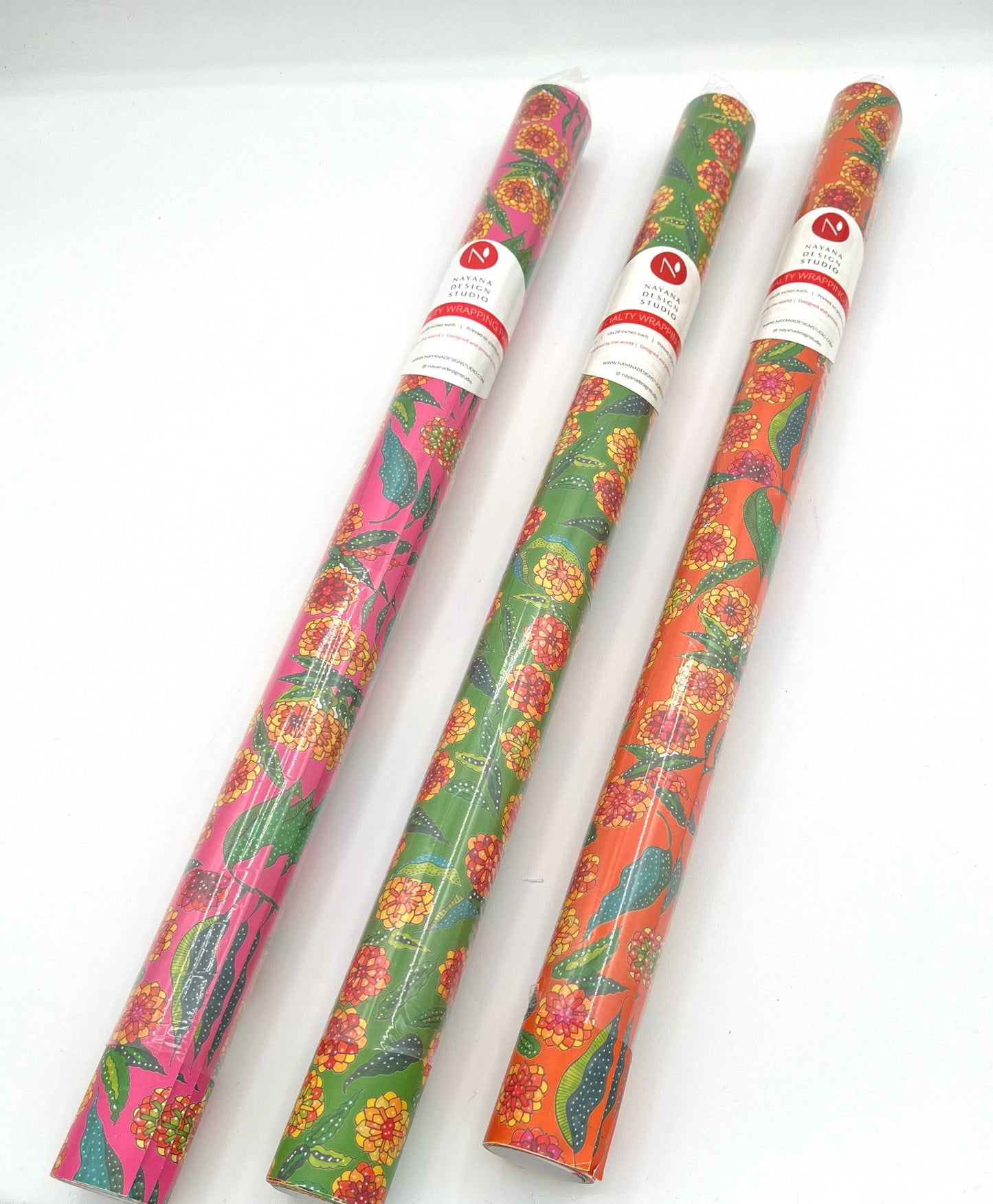 GiftWrap Rolls Assorted Color Florals