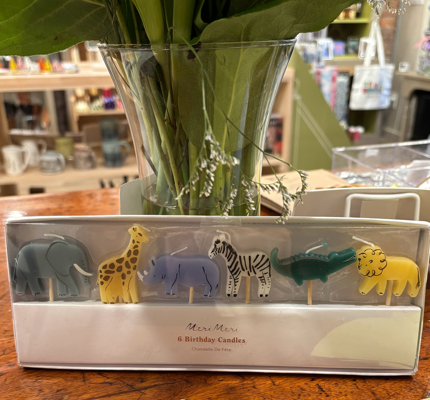 Boxed Set of Jungle Animal Candles
