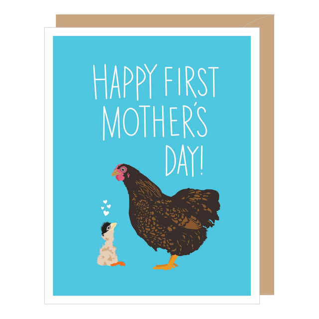 Chicken And Chick Mother's Day Card