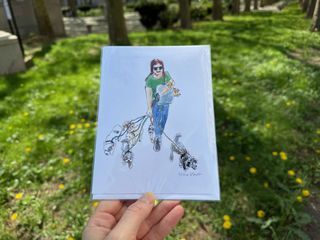 New York Dog Walker Card