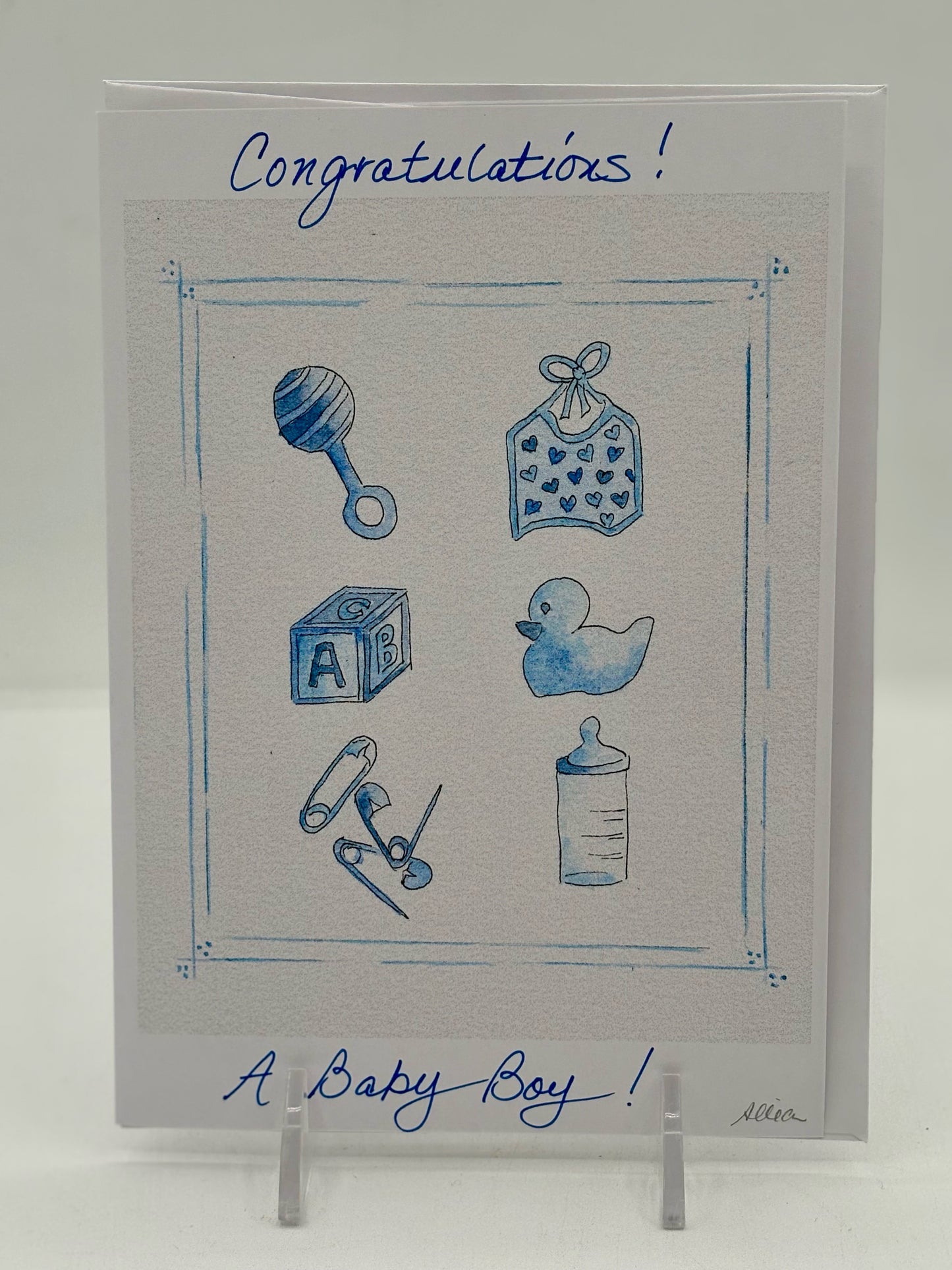 New Boy Baby Cards