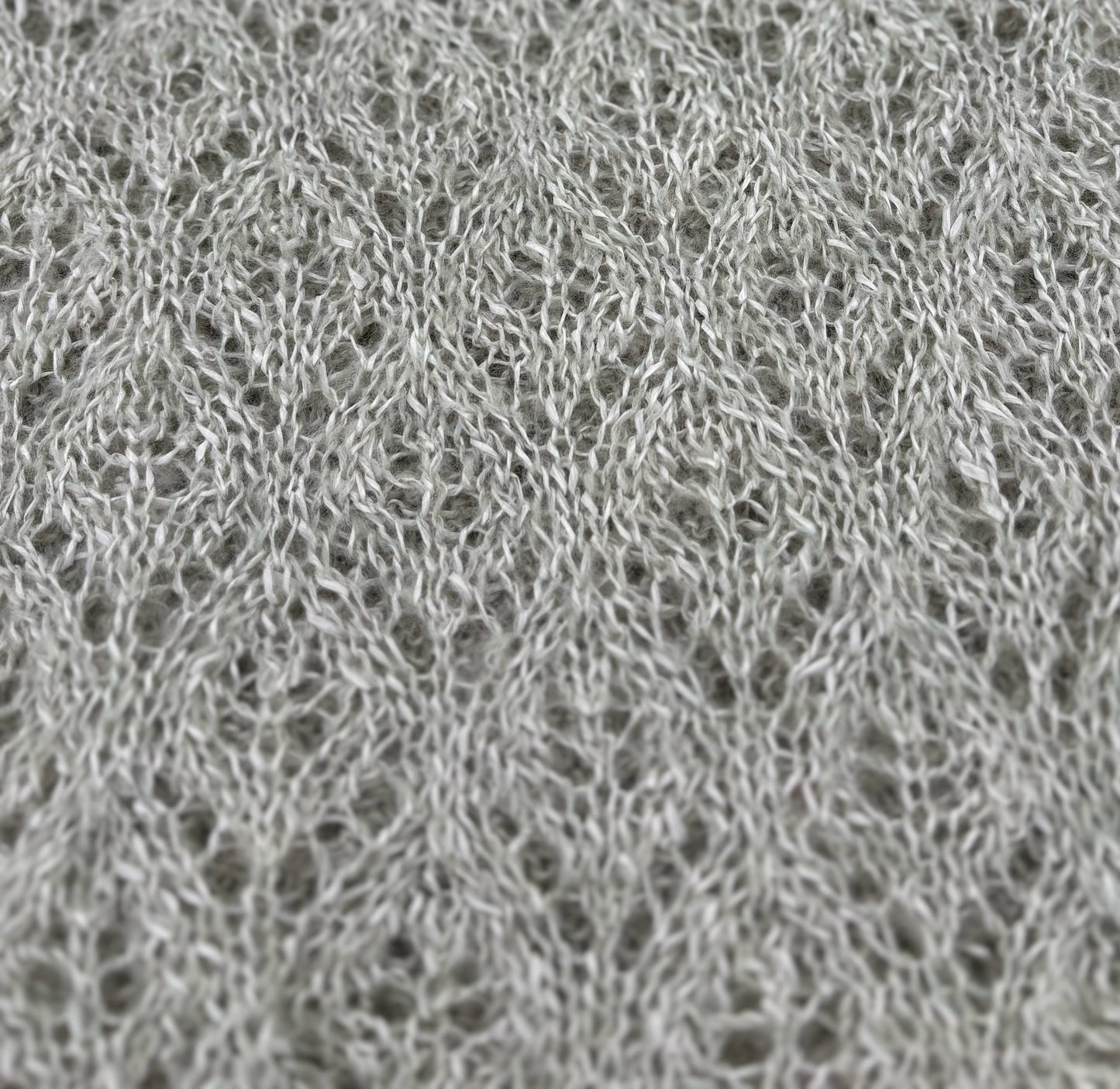 Rayon Blend Silver Lace Knit Shawl/Wrap