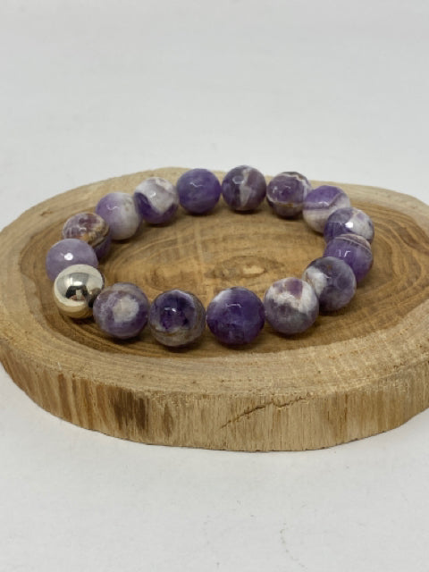 Faceted Amethyst Bracelet