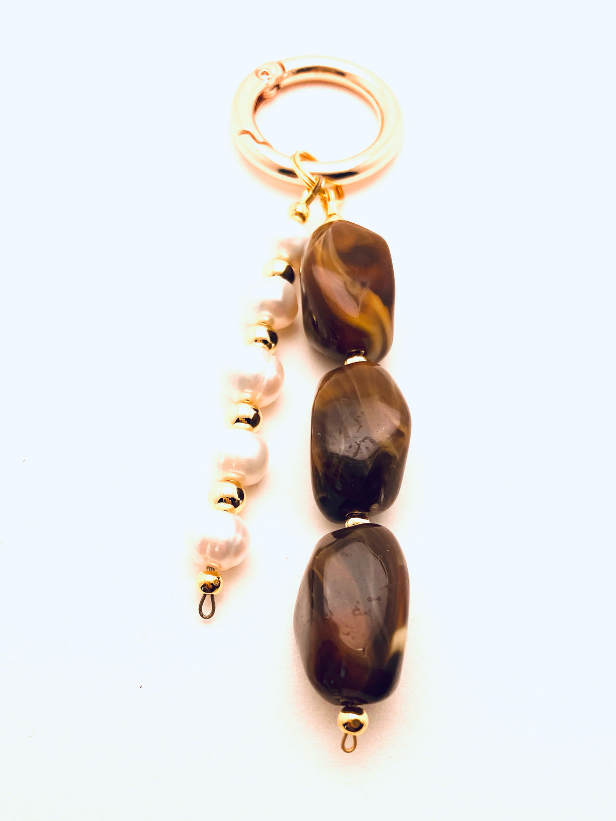 Beaded Bag Charms, Brown