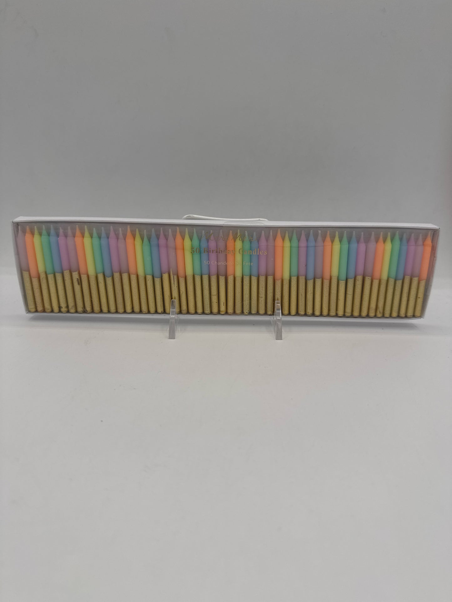 Boxed Set of 50 Pastel Mini Candles