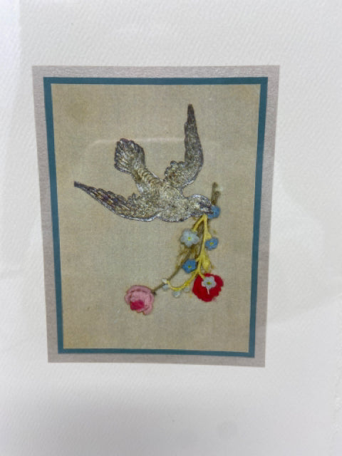 Bird With Nosegay Blank Card