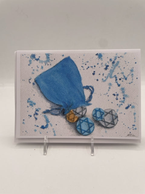 Hanukkah Coins Card
