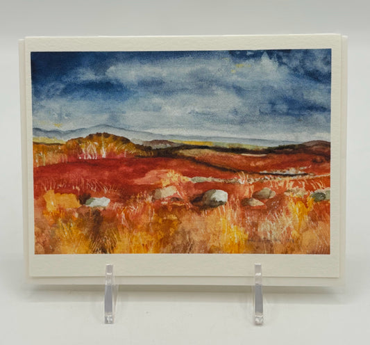 Blueberry Fields in October Card