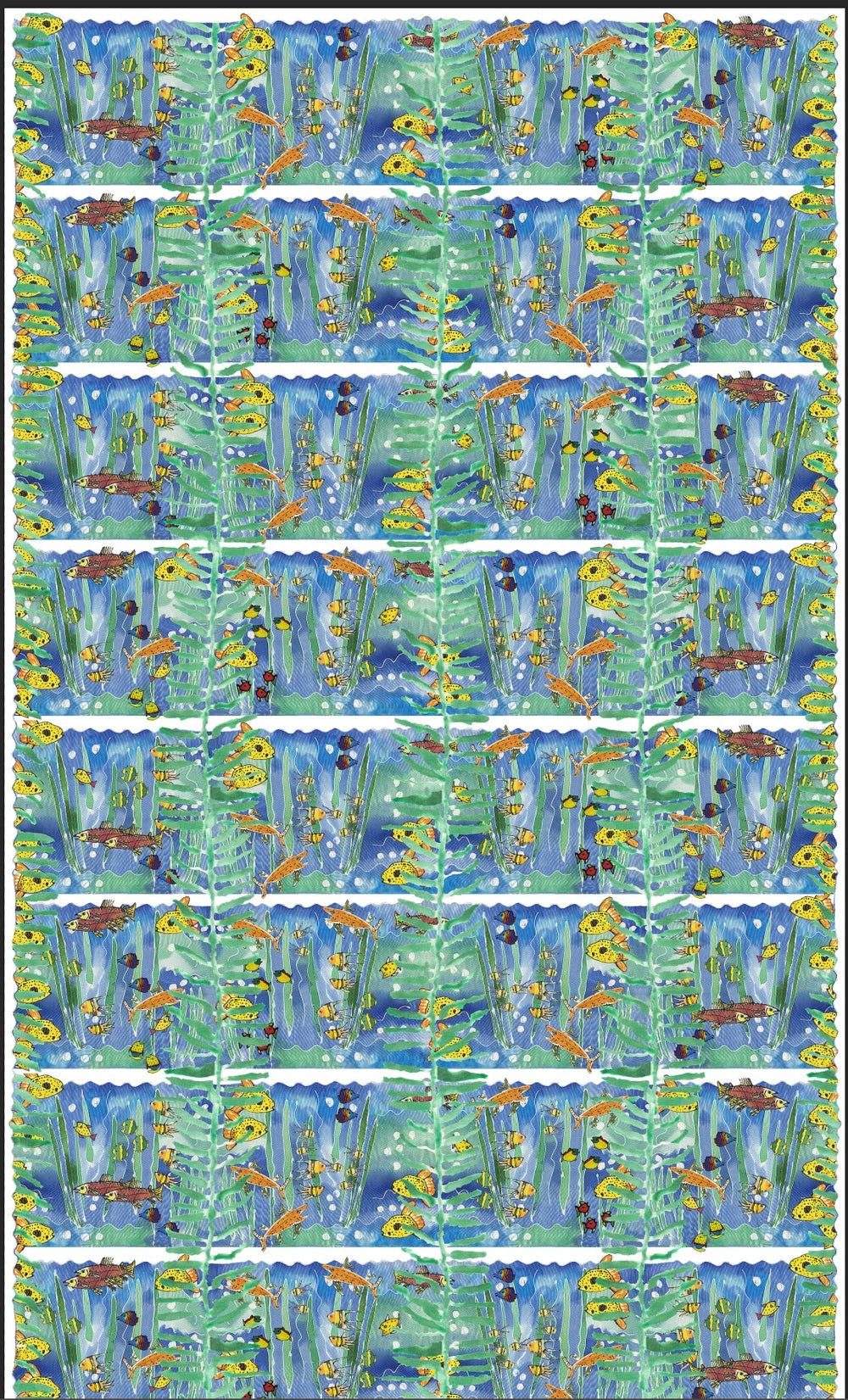 Little Fish Silk Scarf
