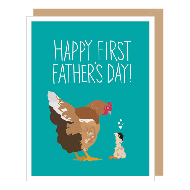 Chicken and Chick Father's Day Card