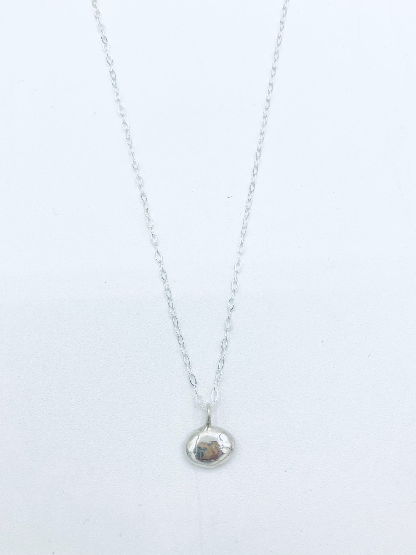 OFK Oval Sterling Silver Necklace