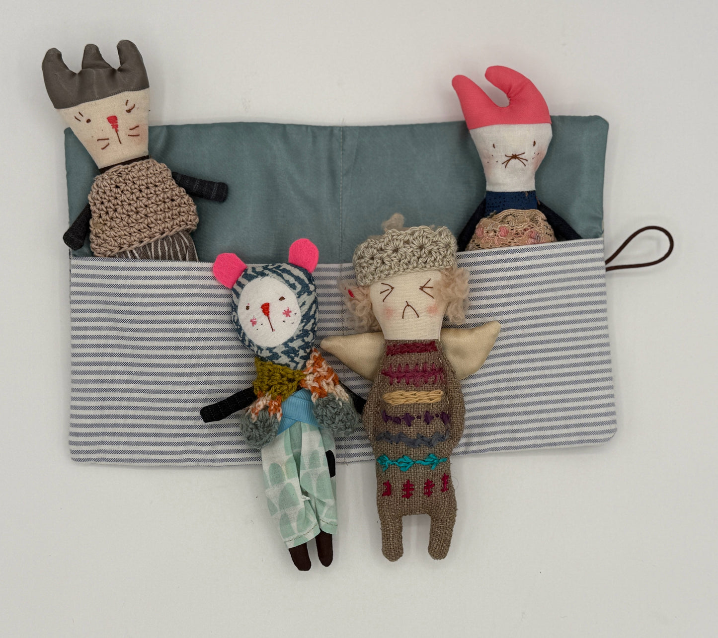 Sleepover with Four Dolls