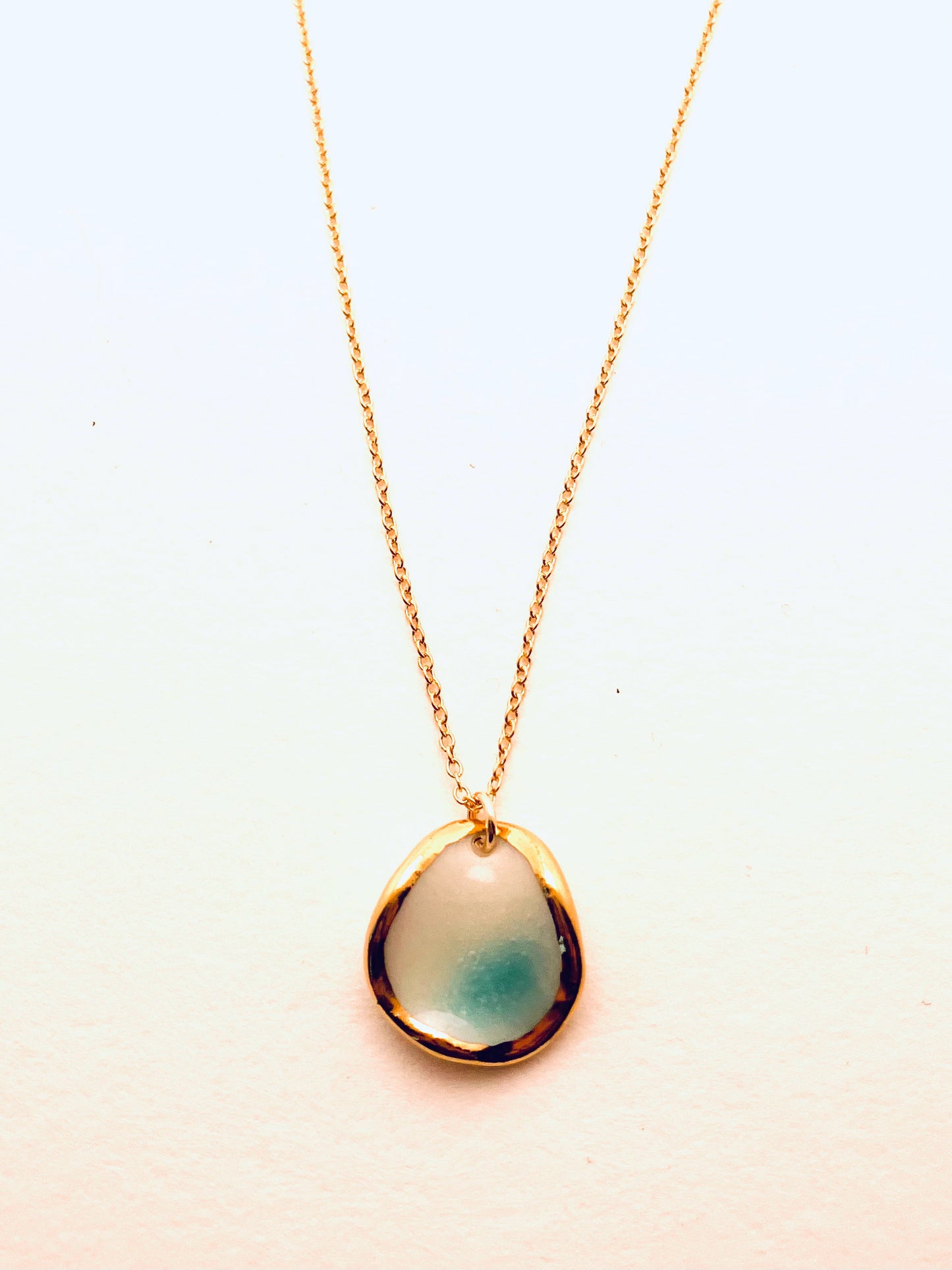 Summer Reef Necklace, Turquoise Glaze