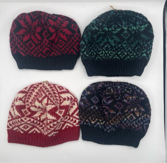 Wool Knit Norwegian Star Beanie