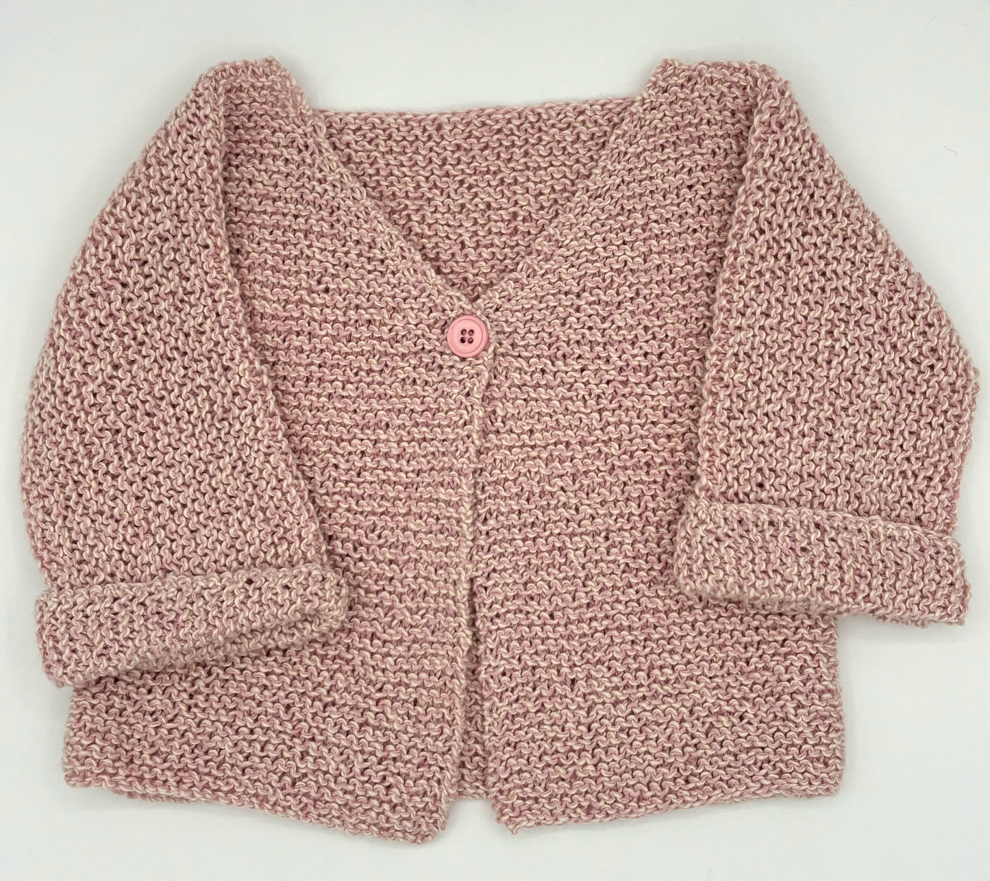 6 M Sweater - Pink Peppermint Peruvian Pima Cotton