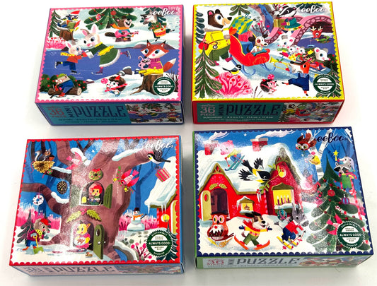 Assorted Woodland Holiday Mini Puzzles