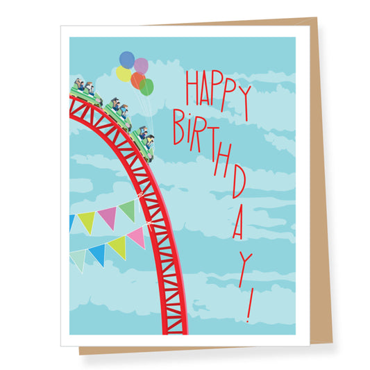 Birthday Roller Coaster Card