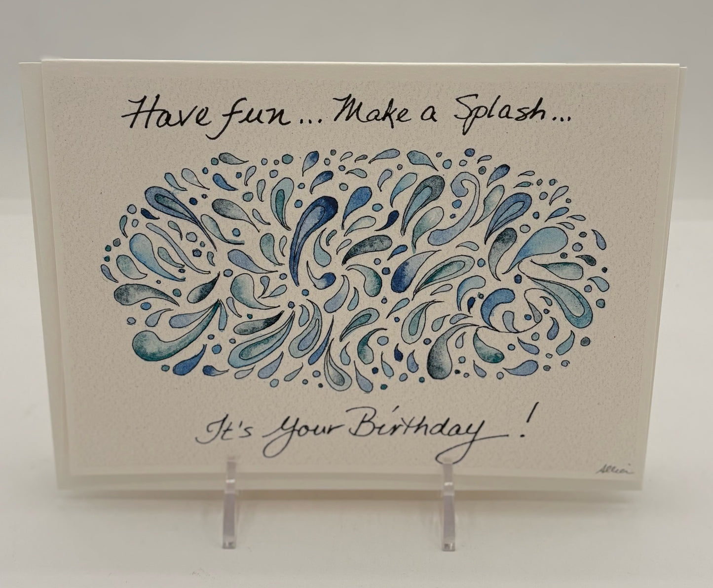 Splash Birthday Card