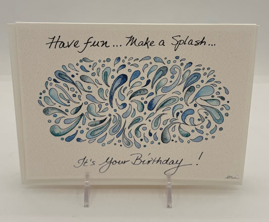 Splash Birthday Card