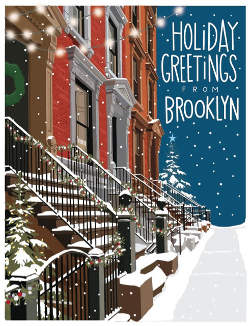 Happy Holidays From Brooklyn Brownstones Boxed Cards