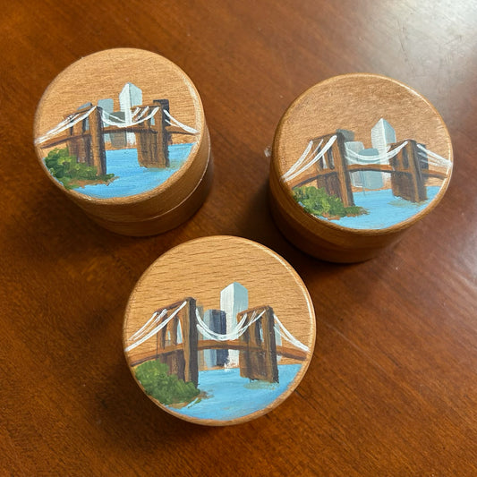 Brooklyn Bridge Wooden Ring Box