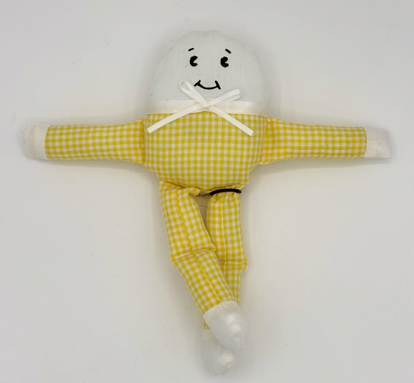 YellowGingham Humpty Dumpty Doll