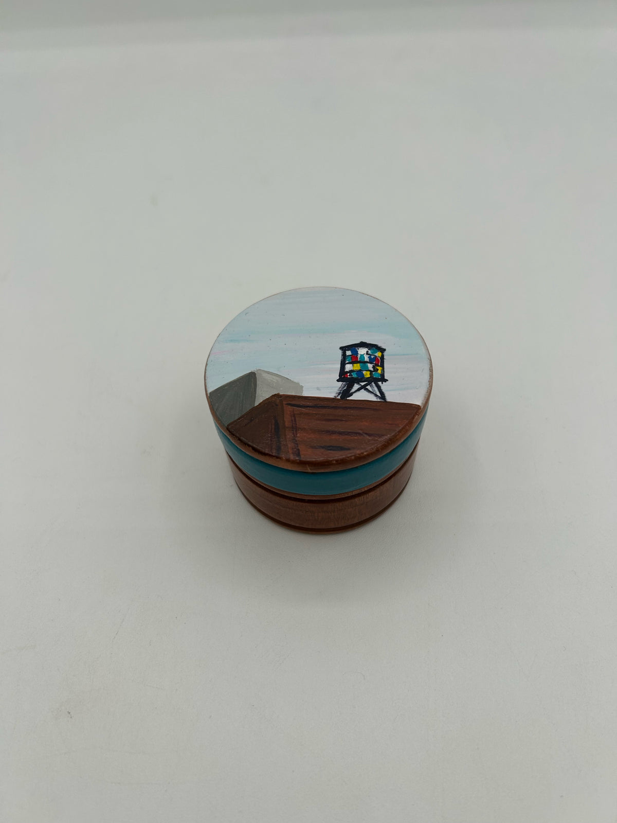 Water Tower Wooden Ring Box