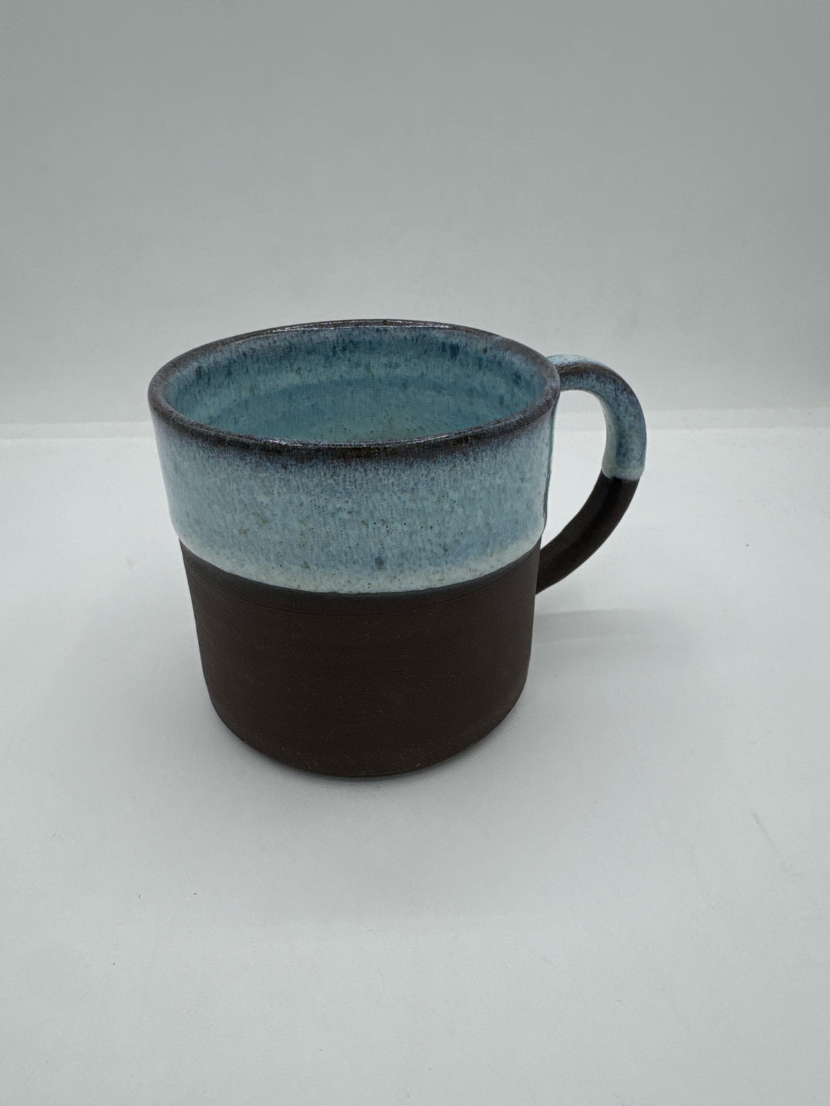 Light Blue and Brown Ceramic Mugs