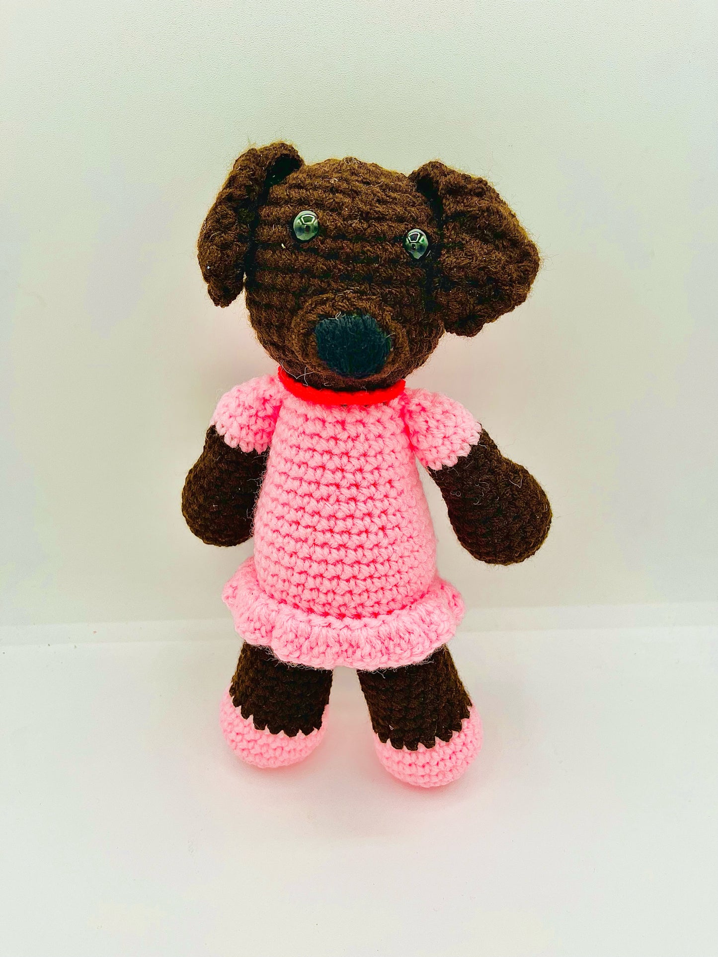Dog in a Pink Dress