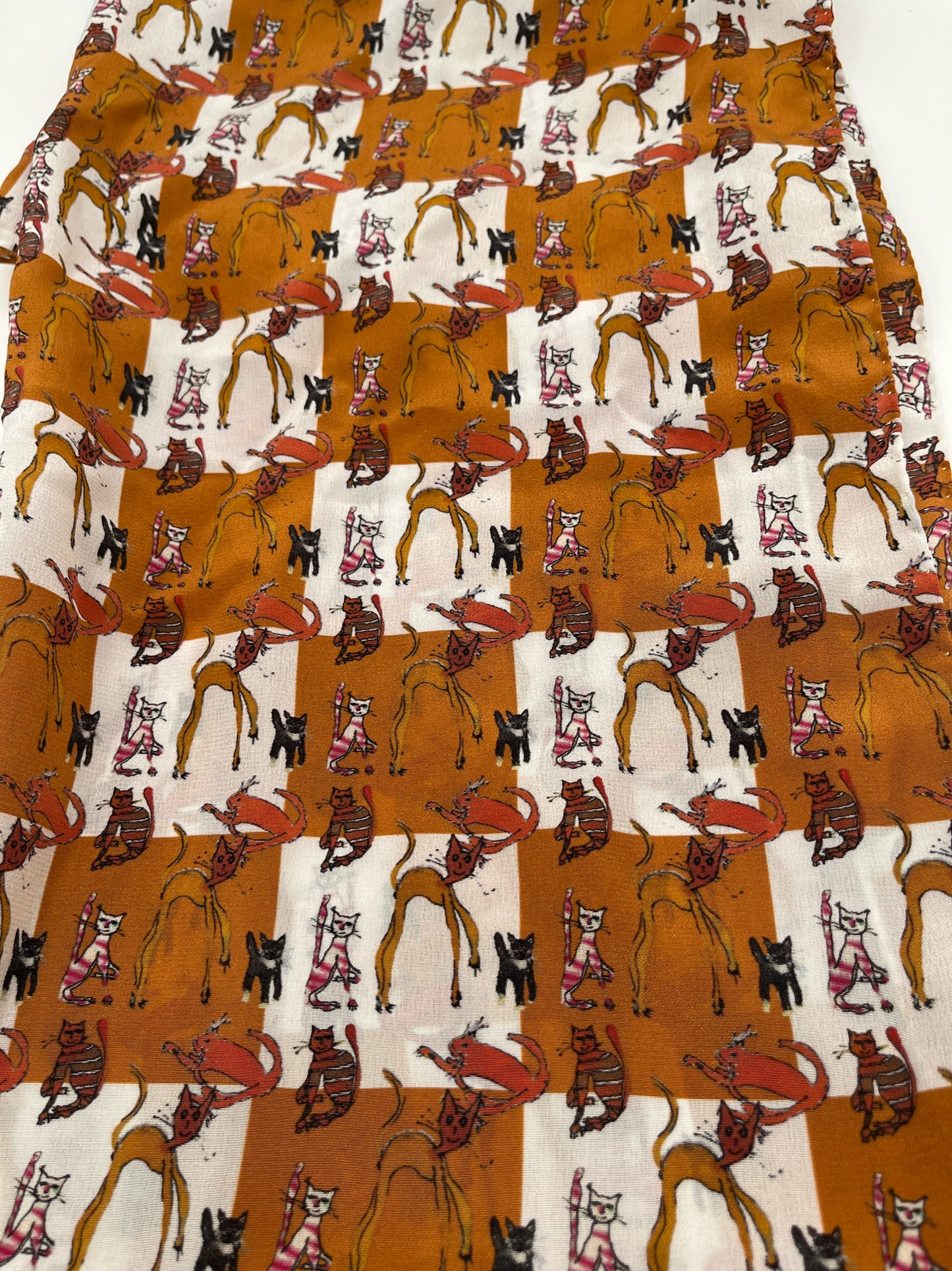 Orange Cats scarf