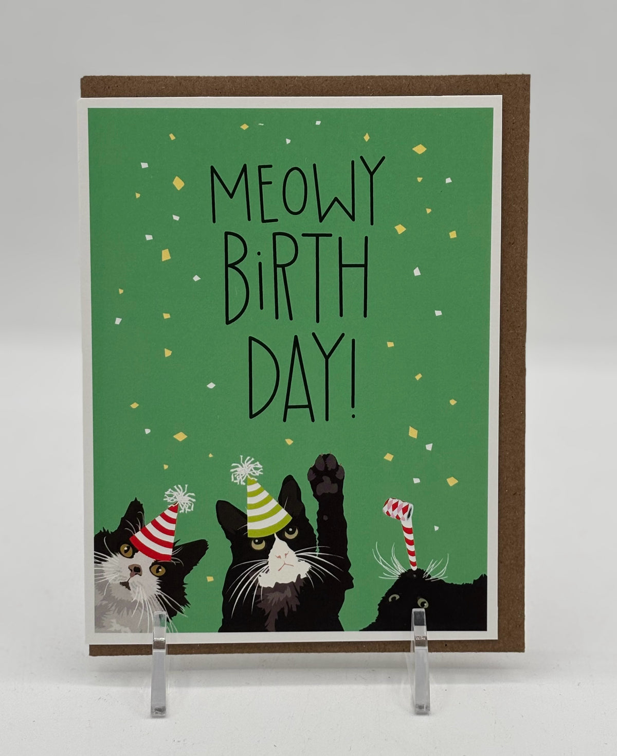 Meowy Cat Birthday Card