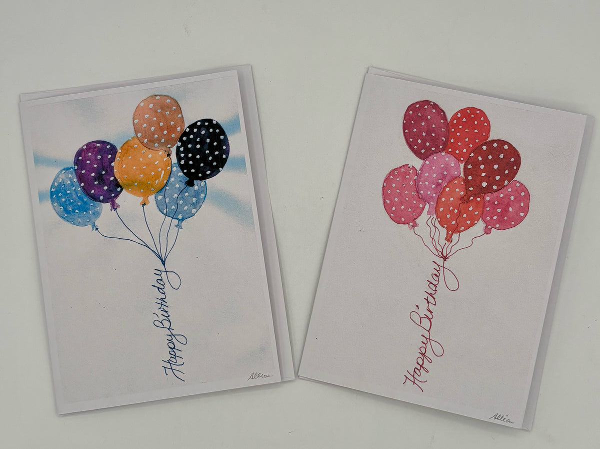 Assorted Birthday Balloons Card