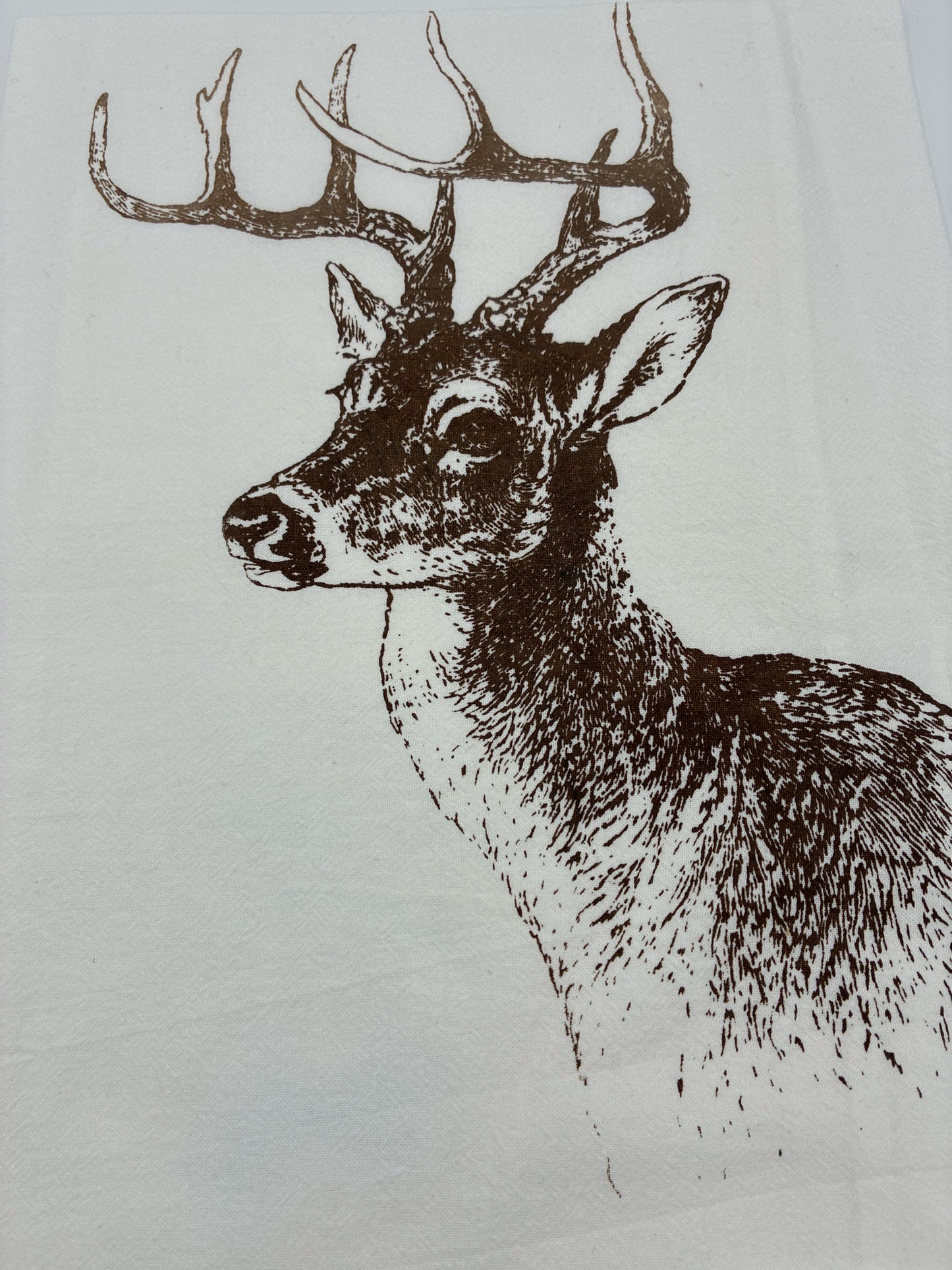 Deer Bust Tea Towel