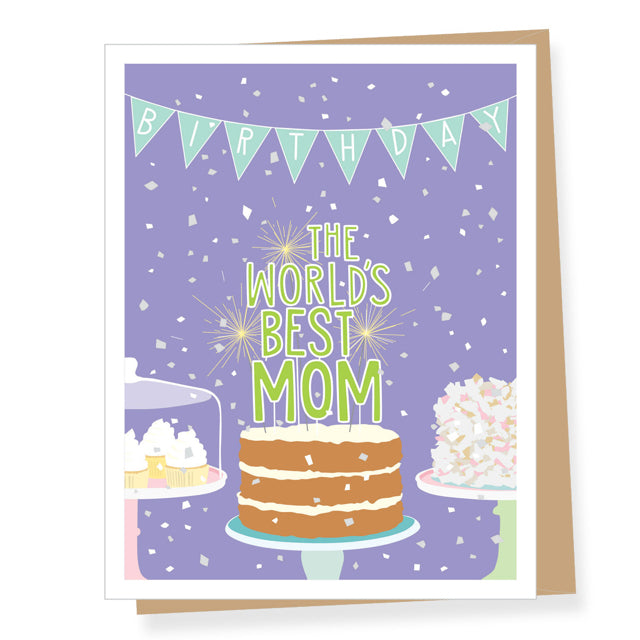 Mom Birthday Cake Card