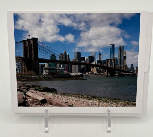 Brooklyn Bridge and Lower Manhattan Card