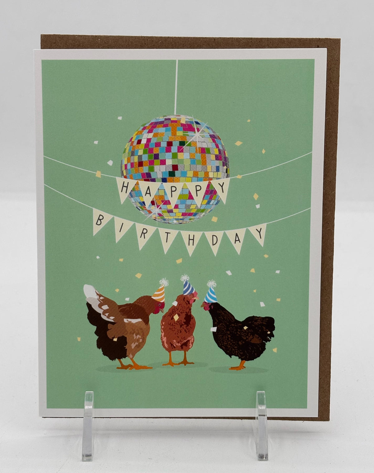 Chicken Party Birthday Card