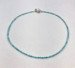 Turquoise & Hill Tribe Silver Necklace