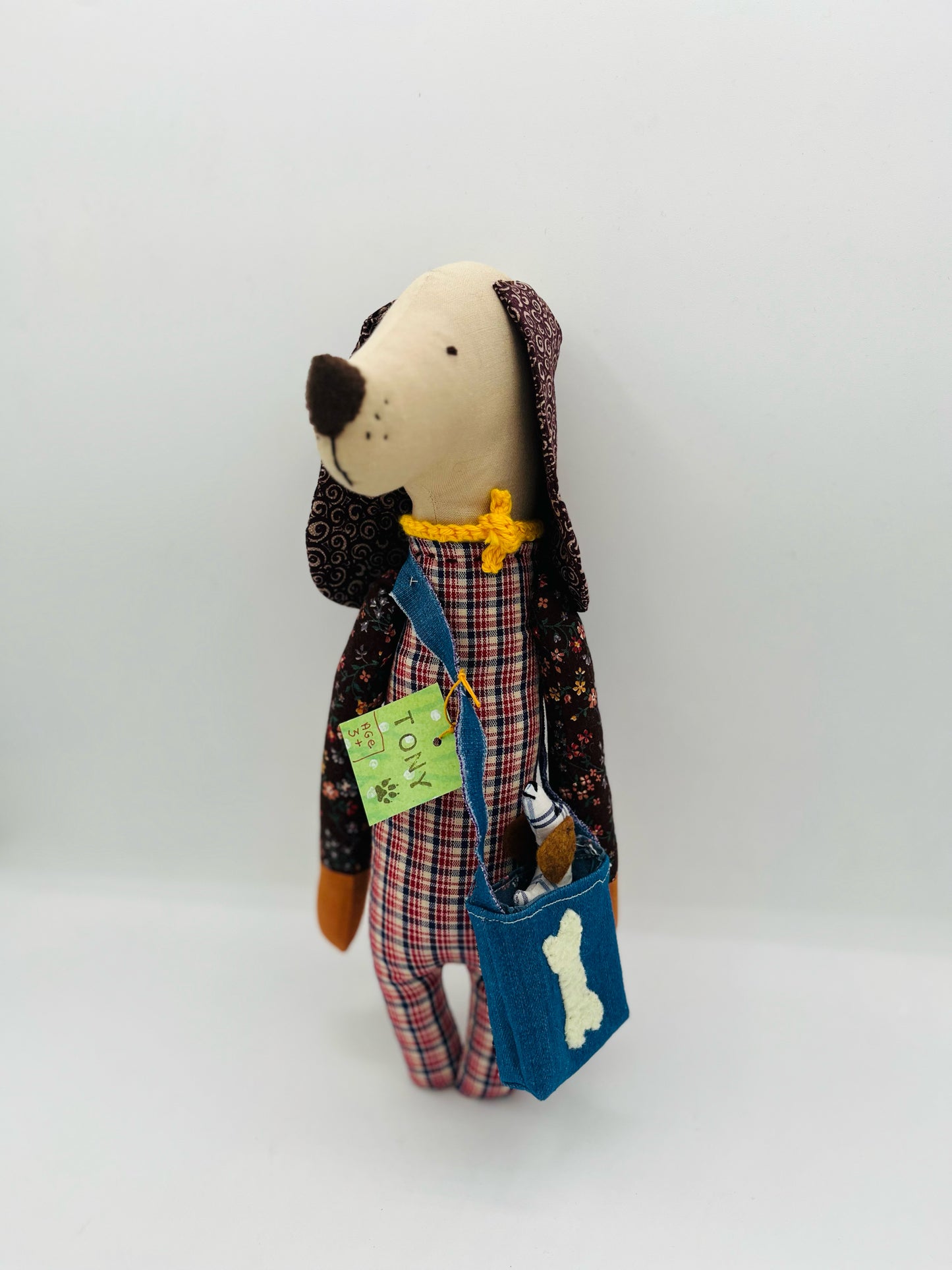 Tony the Dog with Bag