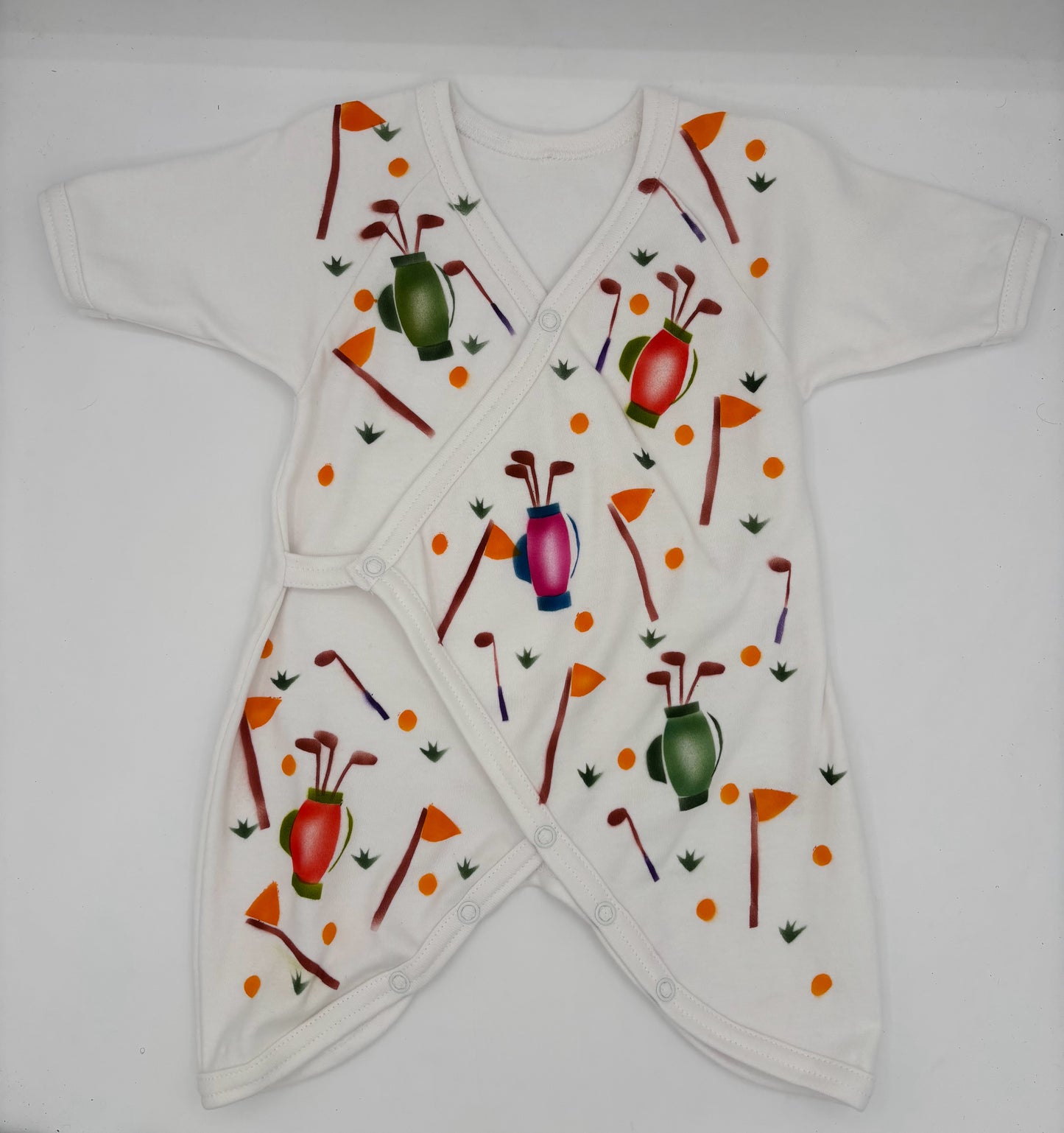 6 M - Kimono Hand Painted Golf Club Design