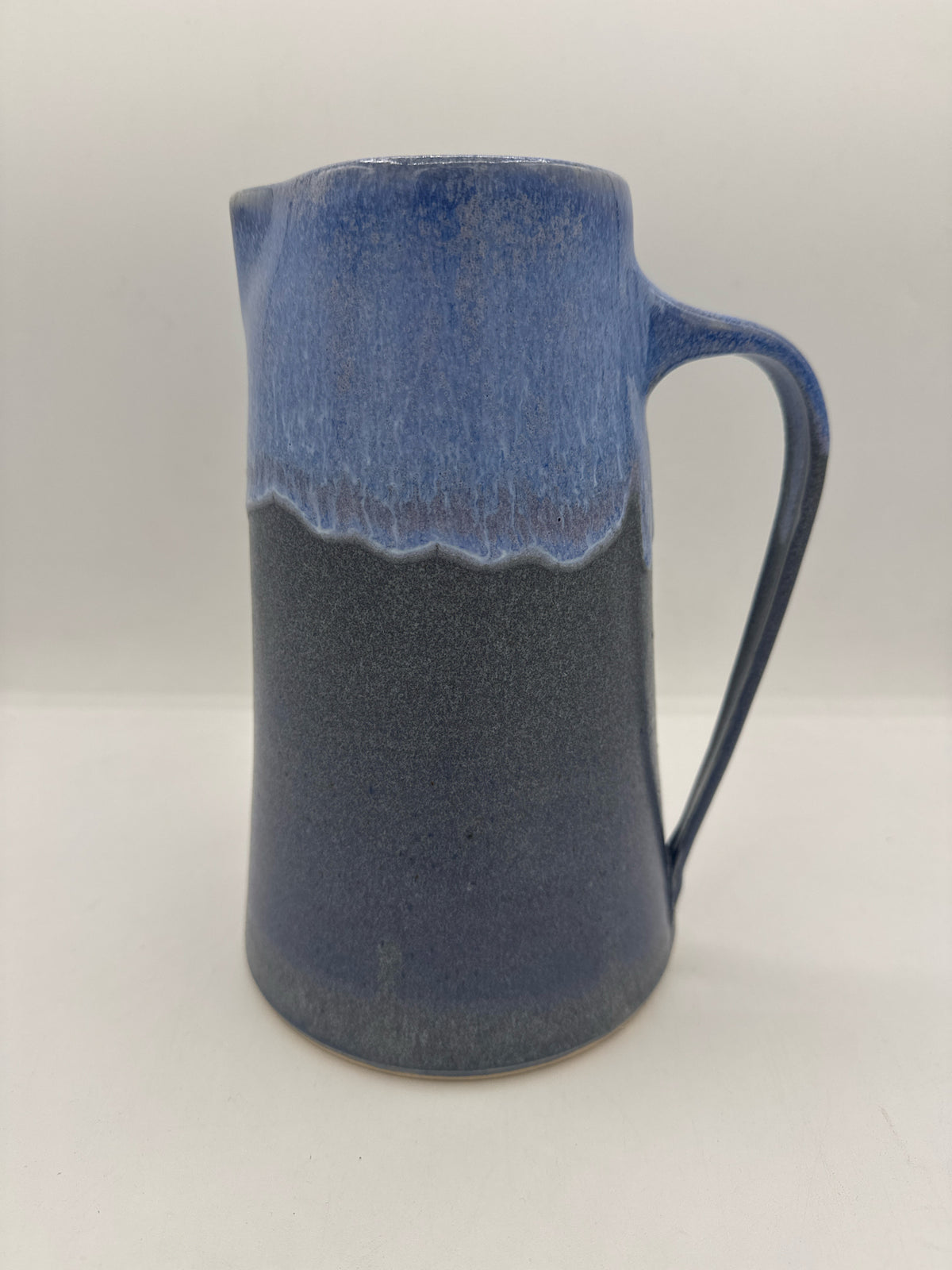 Blue Grey Ceramic Pitcher
