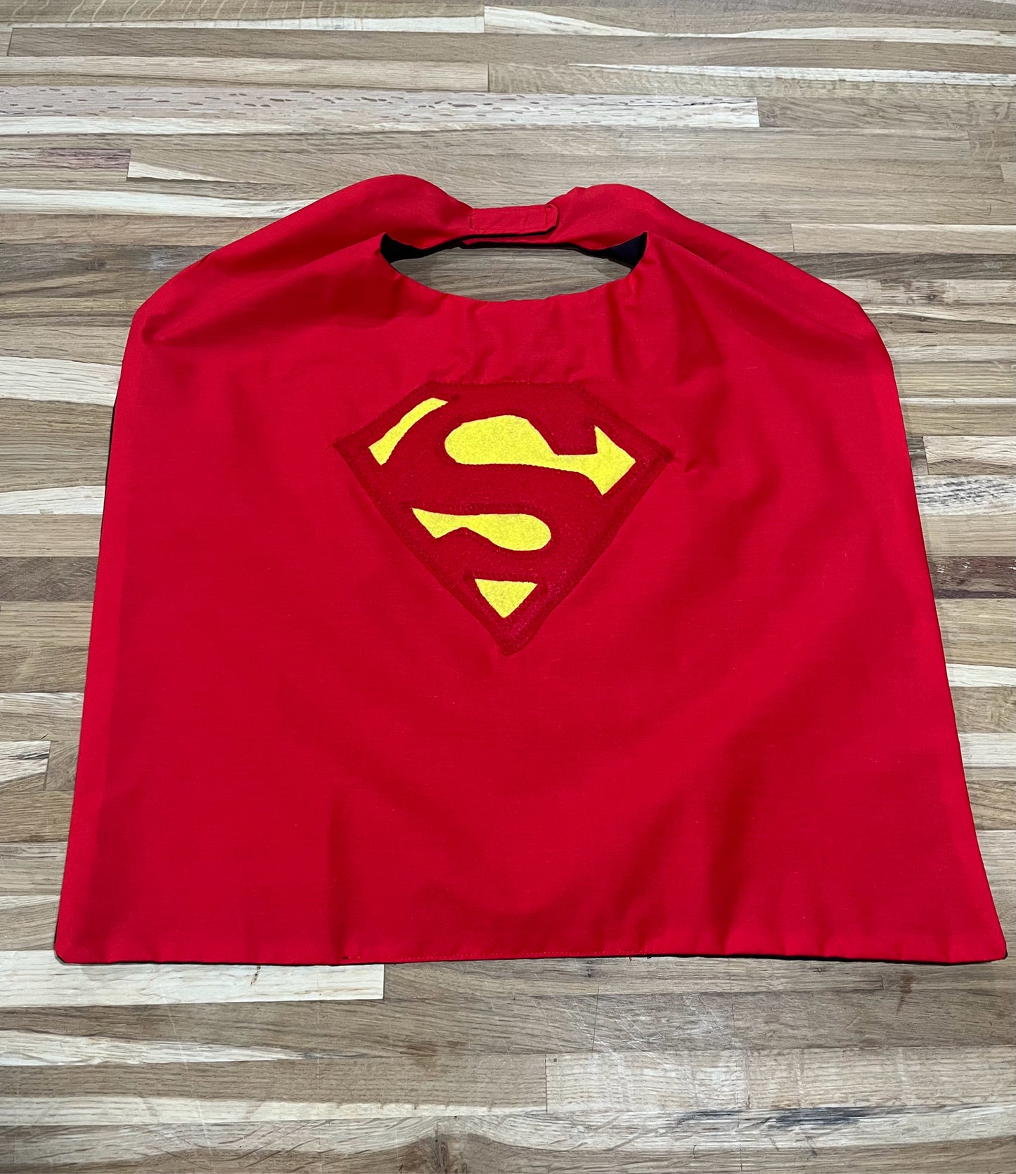 Xtra Small Spiderman/Superman (Red) Reversible Cape